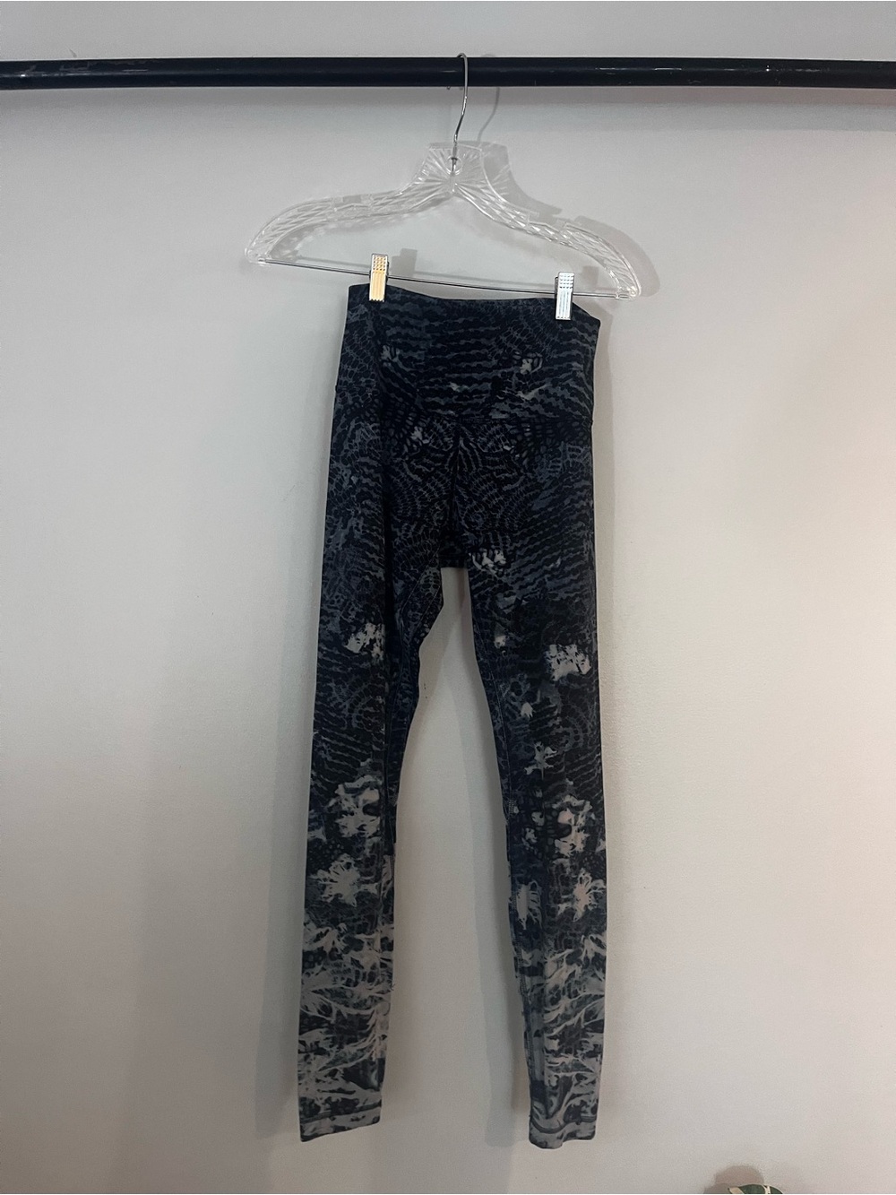 Lululemon Black Tie-Dye High-Rise Leggings